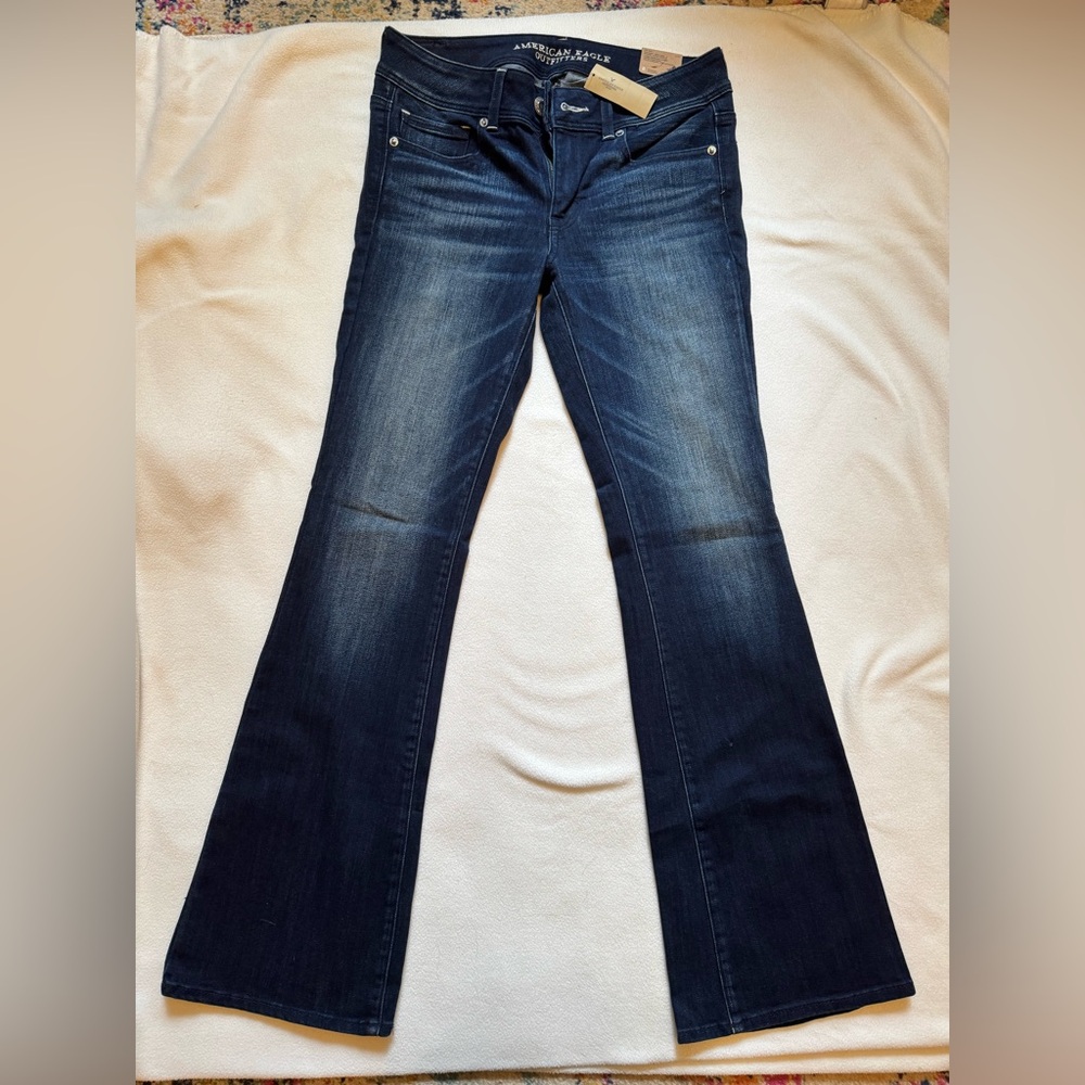 American Eagle Outfitters Dark Wash Kick Boot Jeans